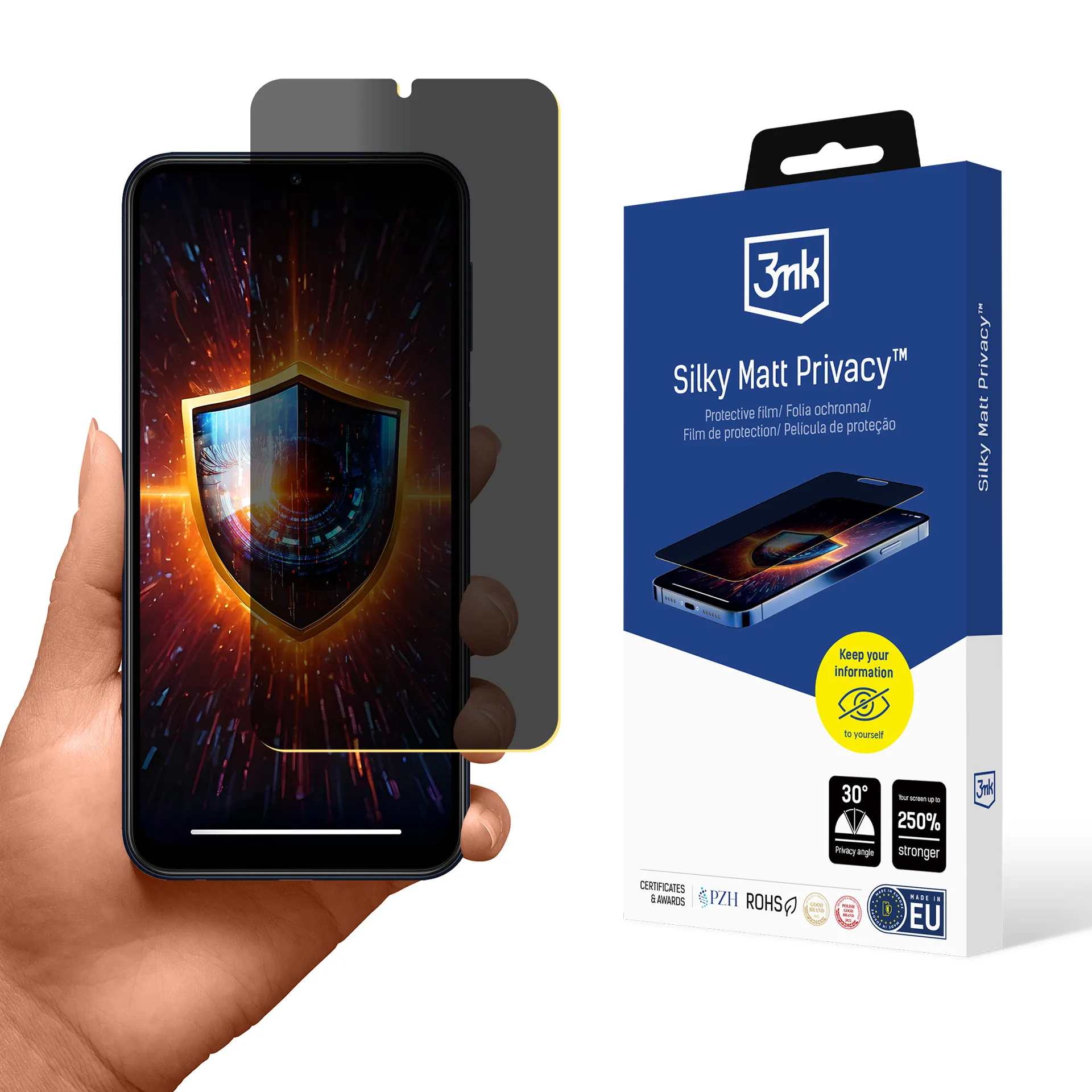 Privacy film for Samsung Galaxy M34 5G - 3mk Silky Matt Privacy